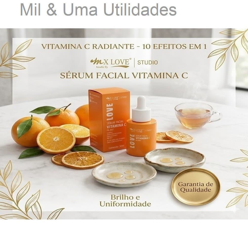 Sérum facial Vitamina C Max Love-Sua Melhor Versão Começa na Pele