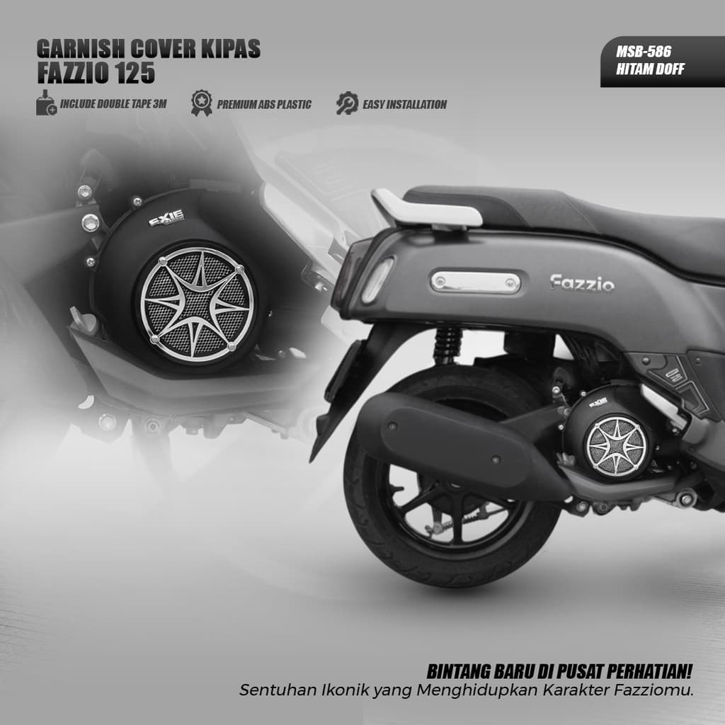 EXIE ART Fazzio 125 Capa De Ventilador Enfeite Filano Híbrida Para De Motocicleta