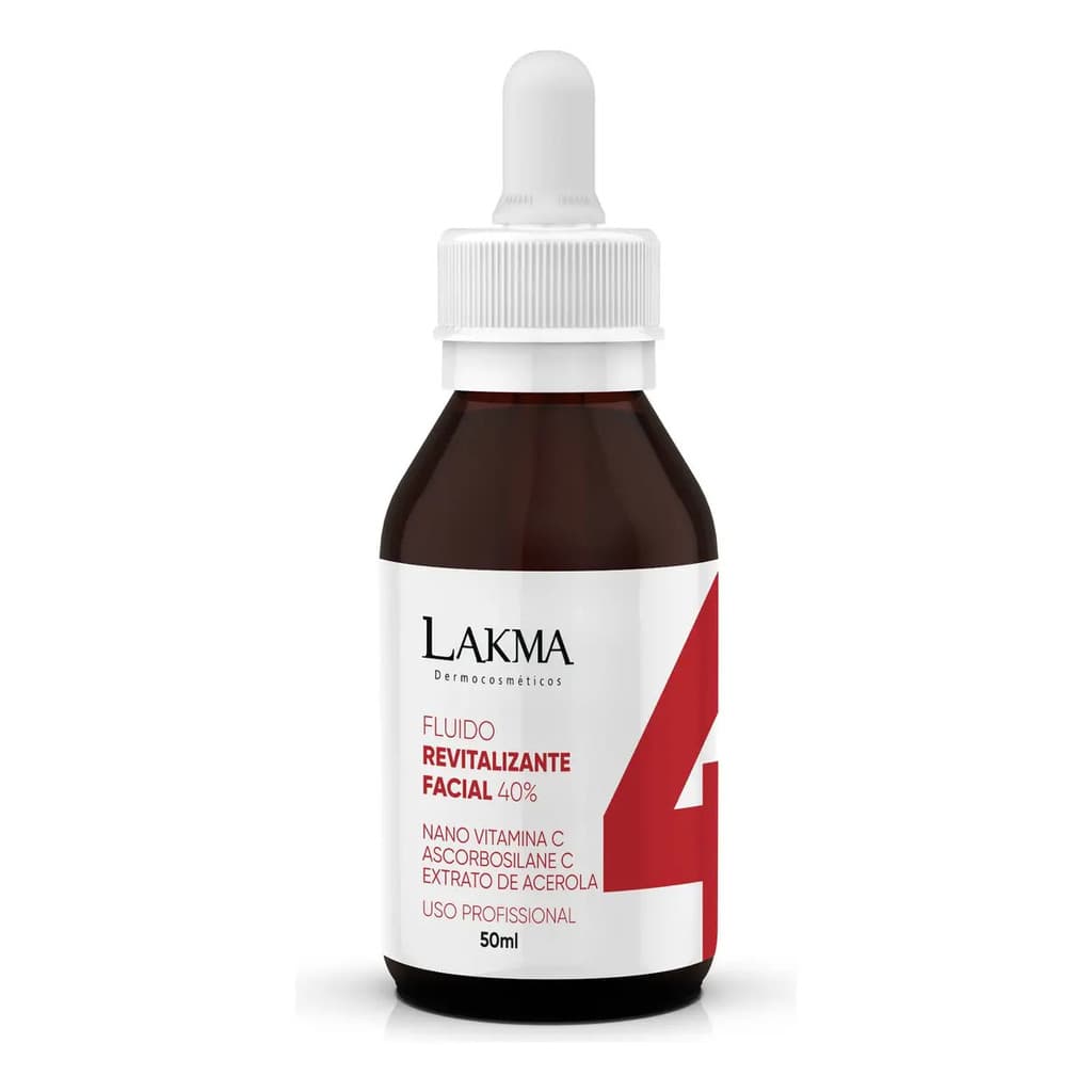 Fluido Passo 4 Vitamina C 40% Concentração 50ml Lakma Todo Tipo De Pele Dia/noite Mista
