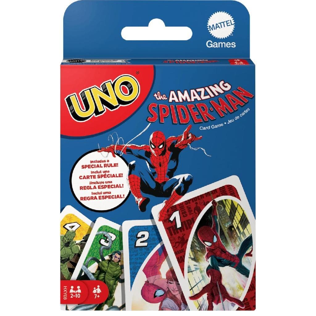 Uno Homem Aranha Jogo Cartas Infantil Família Marvel