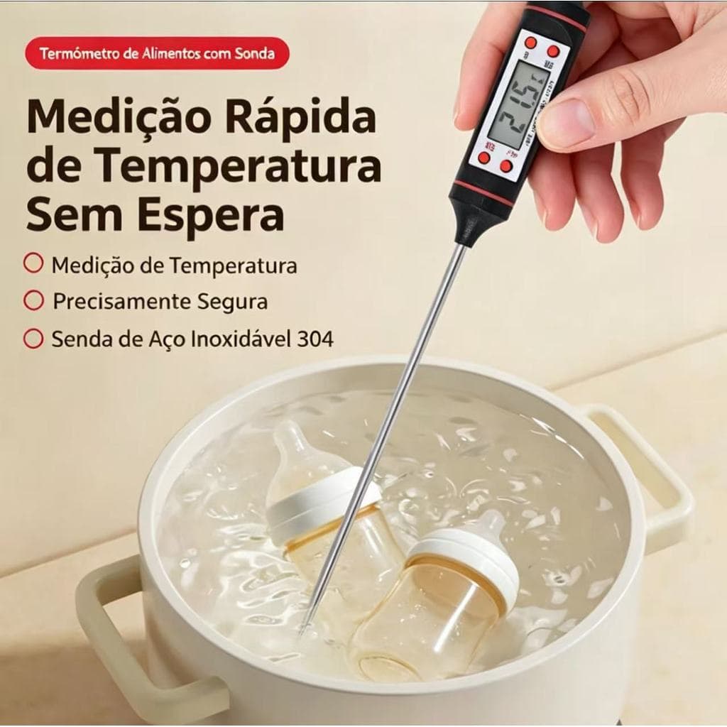1/2/3 Termômetros Culinários Tipo Espeto Digital De Cozinha H-17