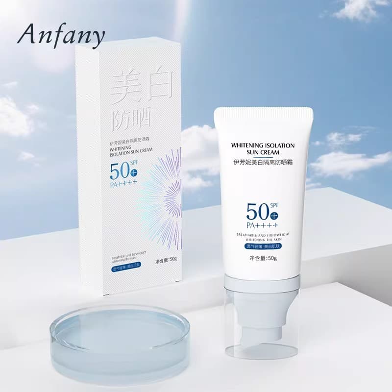 Yifanni Protetor Solar Clareador FPS50+PA++++ Anti-Ultravioleta Isolamento de Alta Potência Protetor Solar Creme Loção H