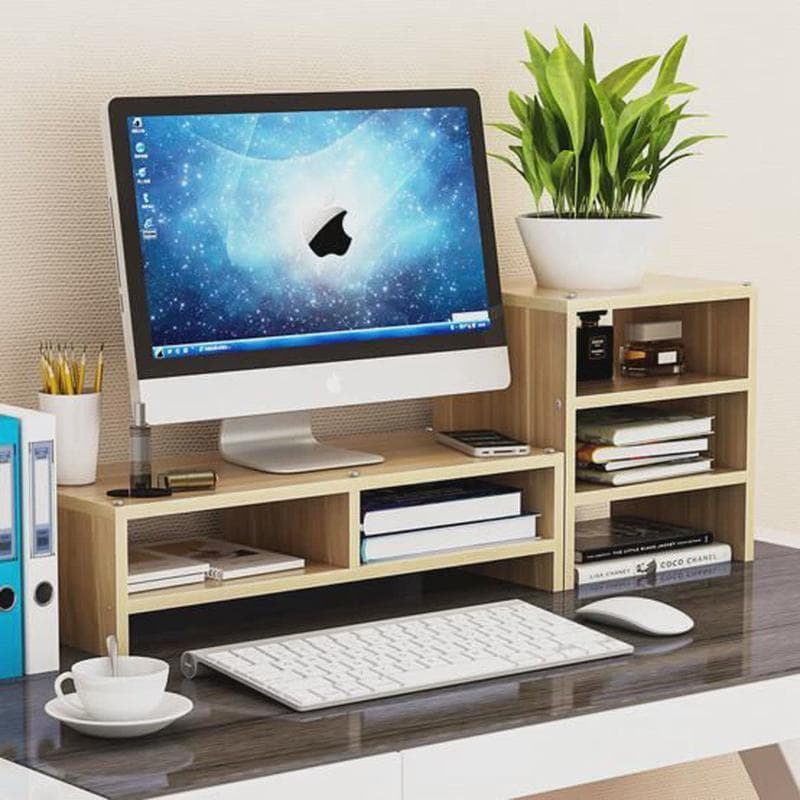 Monitor de computador prateleira de aumento escritório desktop Base suporte desktop caixa armazenamento teclado aumentan