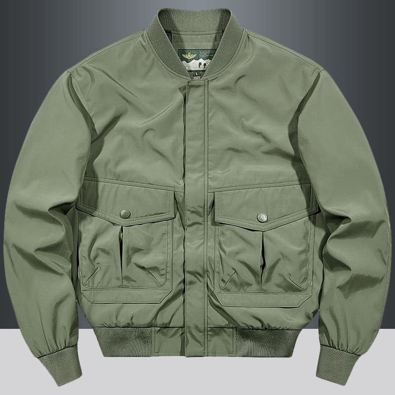 Novo estilo ma1 jaqueta de vôo masculina primavera outono jaqueta Casual solto macacão topo masculino fino uniforme beis