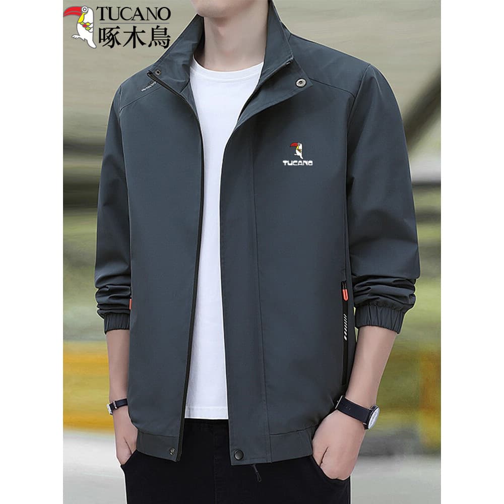 Woodpecker jaqueta masculina outono inverno 2025 novo estilo gola jaqueta masculina na moda negócios Casual roupas mascu