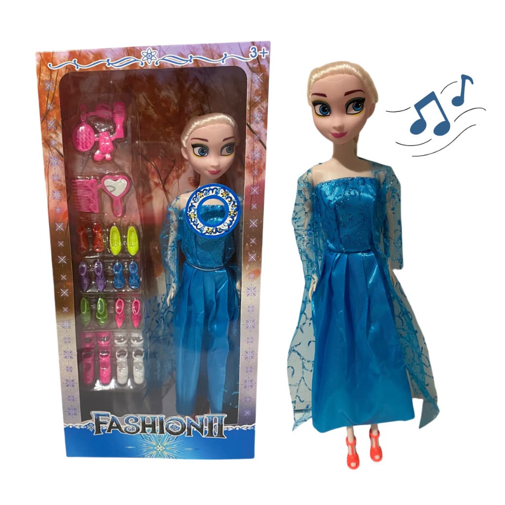 Boneca Frozen Articulada 30 cm c/ sapatos.