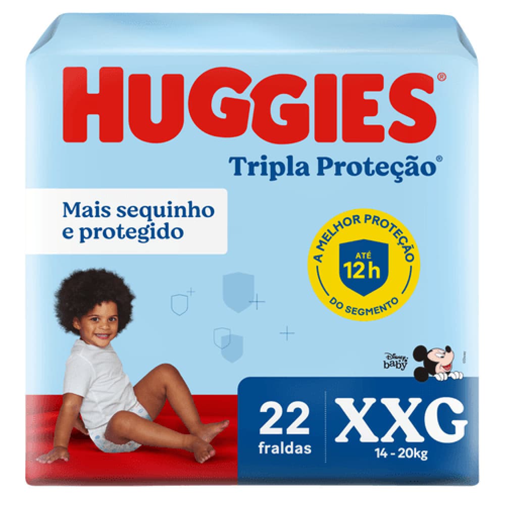 Fralda Huggies Tripla Proteção XXG 22 Unidades