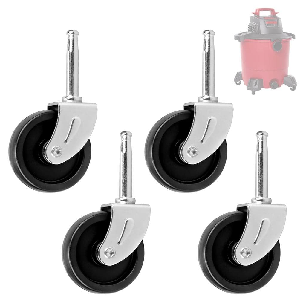 Roda giratória para aspirador de pó e água 12293, compatível com peças de reposição para aspiradores Ridgid, Craftsman, 