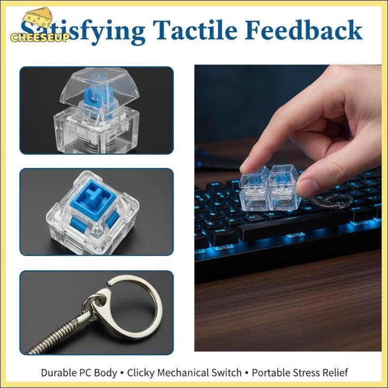 Testador De Interruptor De Teclado Mecânico De 4 Teclas Com LED Para Teclados Mecânicos , Brinquedo Alívio Do Estresse ,