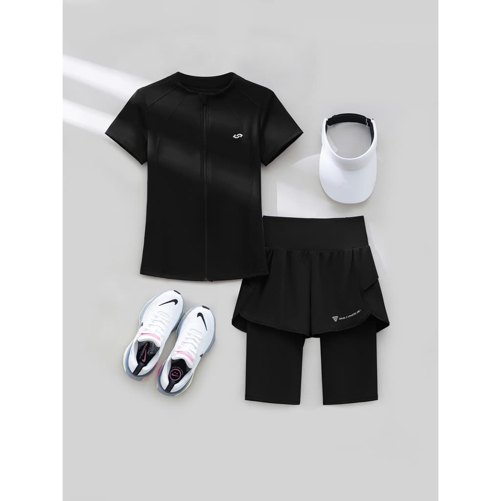 Roupas de Fitness femininas verão 2026 novo estilo de manga curta respirável mais magro olhar roupas de Yoga profissiona