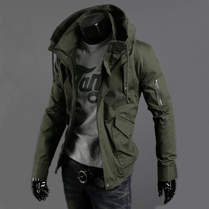 Macacão jaqueta masculina 2026 primavera outono novo estilo jaqueta masculina juventude gola alta versão coreana Slim-fi