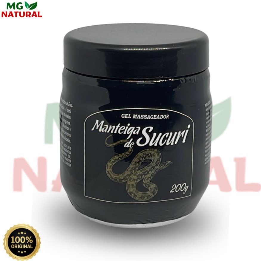 3 Potes Gel Massageador Manteiga De Sucuri 200g  | Sensação Refrescante e Relaxante