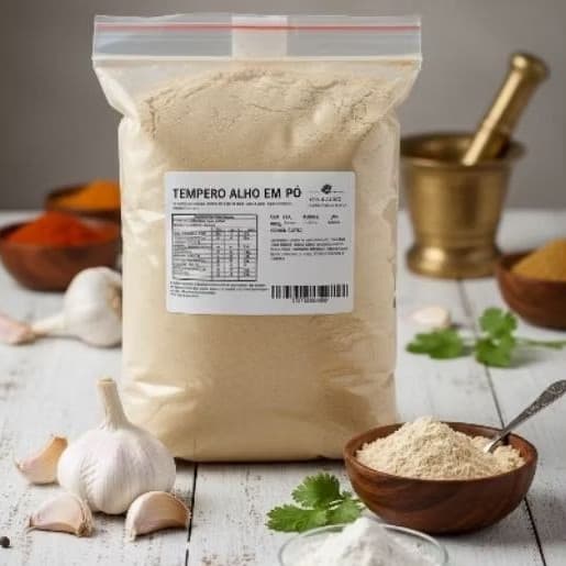Alho  Pó  Temperos Condimento  Naturais Especiarias 150g