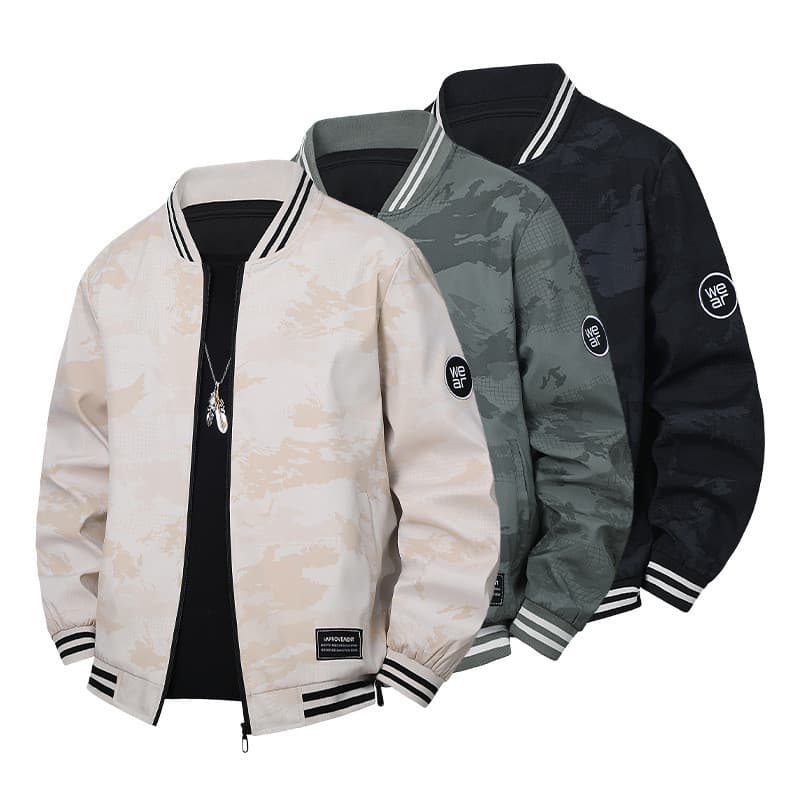 Nova jaqueta masculina primavera outono Casual roupas masculinas versão coreana bonito zíper jaqueta solta tamanho grand