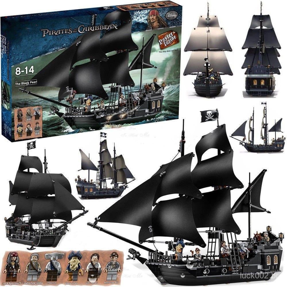 804 peças Lego Pérola Negra No. Blocos de montar da Ilha do Tesouro, modelo para adultos, montagem DIY, alta dificuldade
