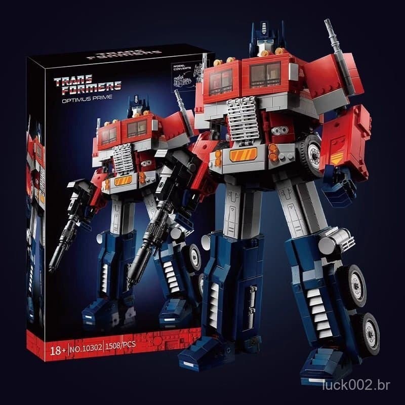 1508 peças de blocos de montar Lego Optimus Mecha Transformável Vespa King Kong Autobot para crianças