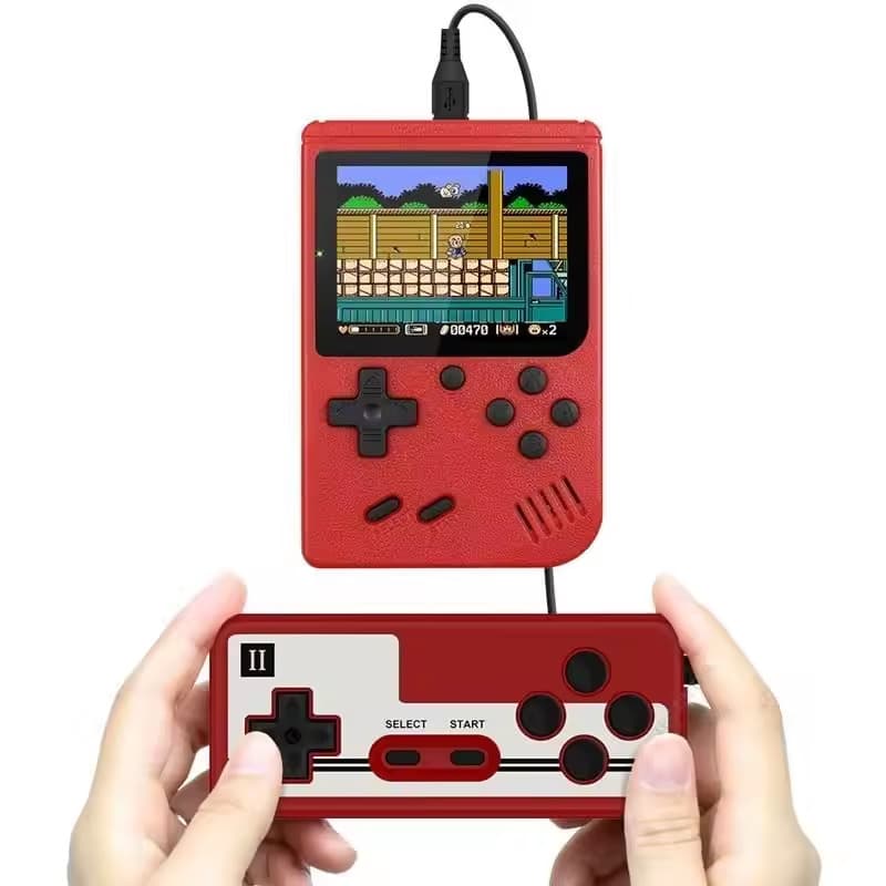 Mini Video Game Portátil SUP Console Retrô com 400 Jogos + 1 Controle Extra para 2 Jogadores, crianças e adultos