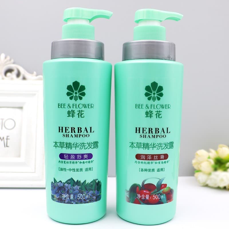 Genuíno Bee Herbal Essence Shampoo Hidratante Sedoso Suave Limpeza Shampoo 500ml Shampoo Familiar
