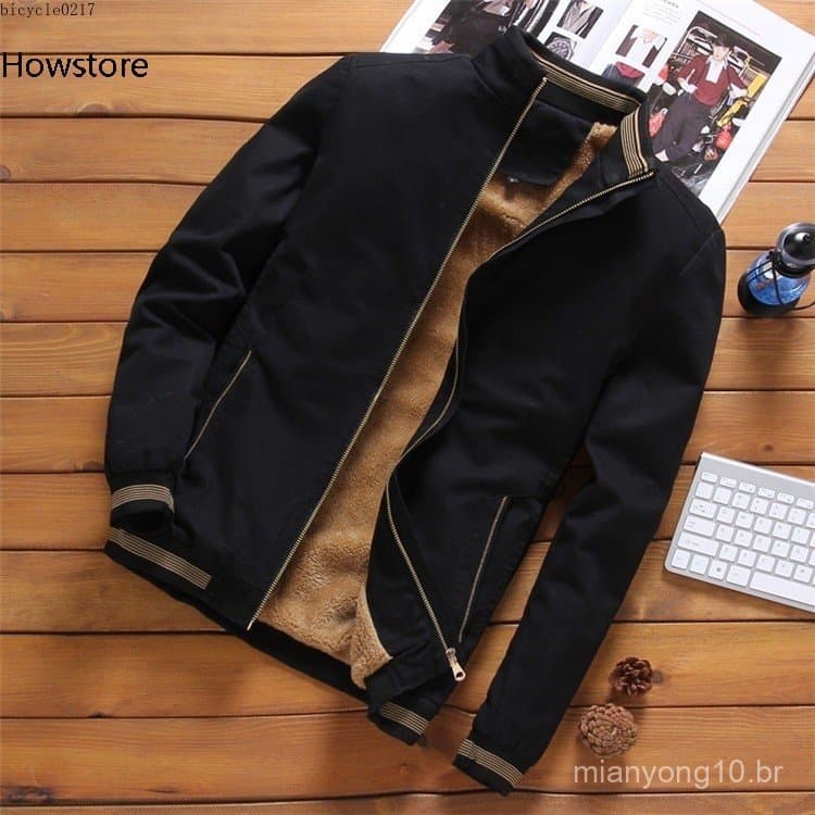 Mountakin Velo Jaquetas Masculinas Piloto Bomber Jaqueta Quente Hip Hop Beisebol Moda Masculina Casaco Slim Fit .
