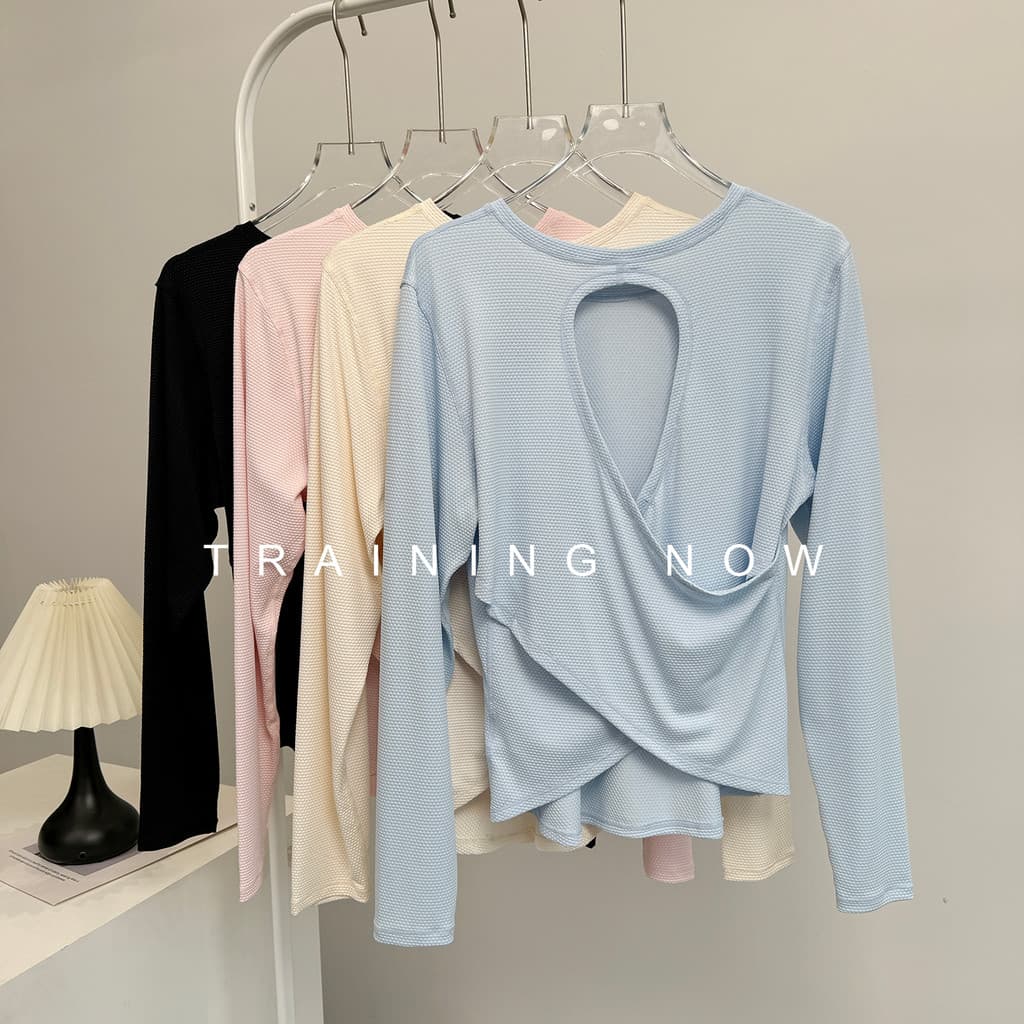 Roupas de Yoga de manga comprida feminina solta mais magro olhar blusa esportiva linda secagem rápida roupas de Fitness 