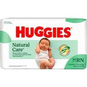 Fralda Descartável Huggies Natural Care Mega RN 34 un