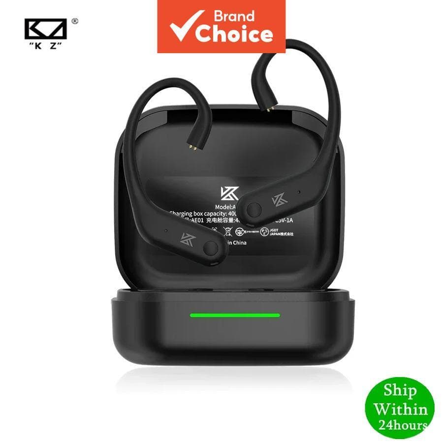 KZ AE01 Fones de Ouvido Esportivos Bluetooth 5.4 Sem Fio, Gancho de Orelha, Cabo TWS Upgrade C-PIN, Conectores, à Prova