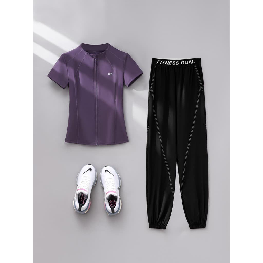 Profissional correndo feminino terno esportivo verão 2026 treinamento roupas de Fitness de manga curta Yoga roupas de se