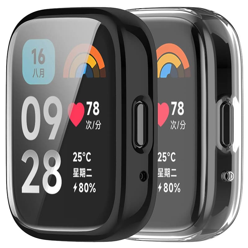 Capa Capinha De TPU Para Relógio Smartwatch Redmi Watch 3 Active / 3 Lite Case Acessórios Macia Para Redmi Watch 3 Lite