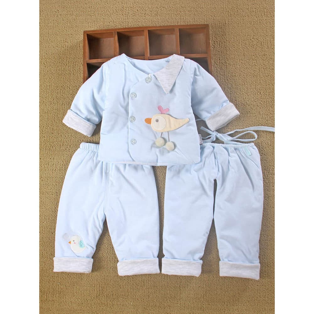 Roupas acolchoadas finas roupas da menina do bebê passeio recém-nascido outono dividir bebê menino primavera roupas de t
