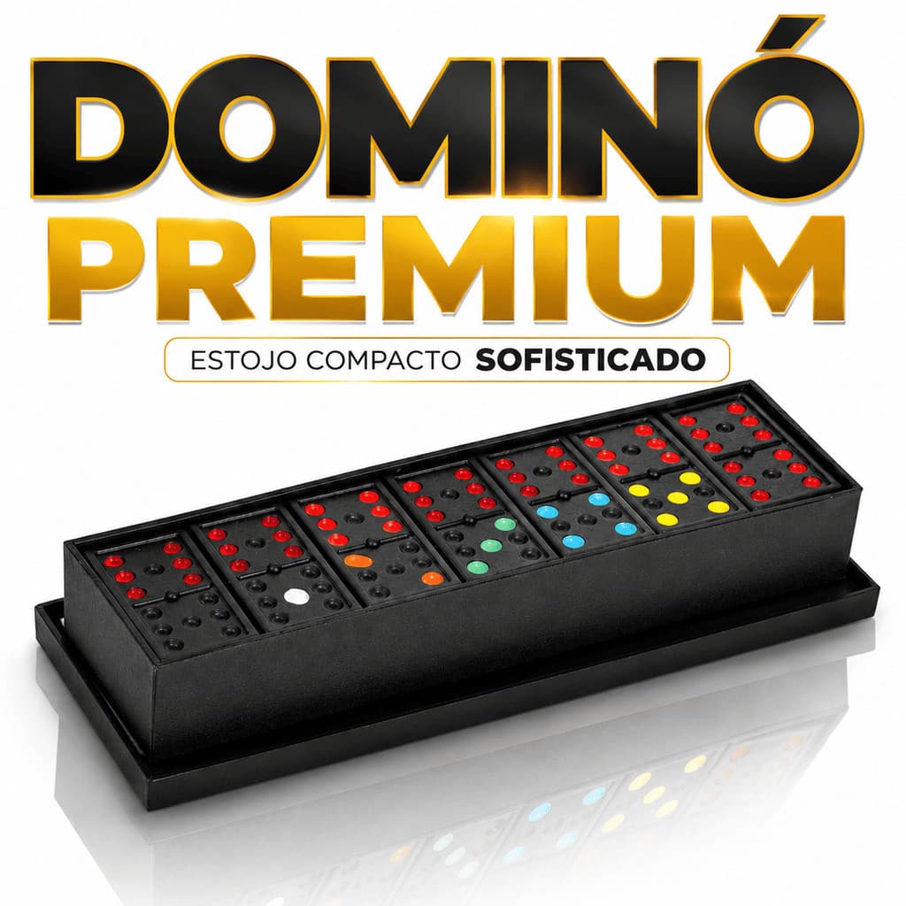 Jogo Dominó Plástico C/ Estojo 28 Peças Coloridas Envio Rápido Jogo de Mesa Tabuleiro Estratégia Família Amigos