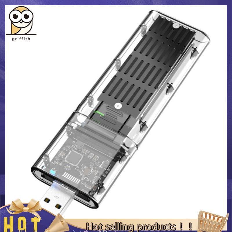 Gabinete Externo M . 2 NGFF SATA SSD De Alta Velocidade USB3.0 Gen1 5Gb/S Transparente Capa De Disco Rígido Para PC