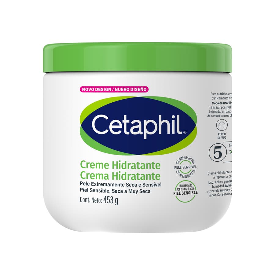 Cetaphil Creme Hidratante 453g para Pele Seca e Sensível