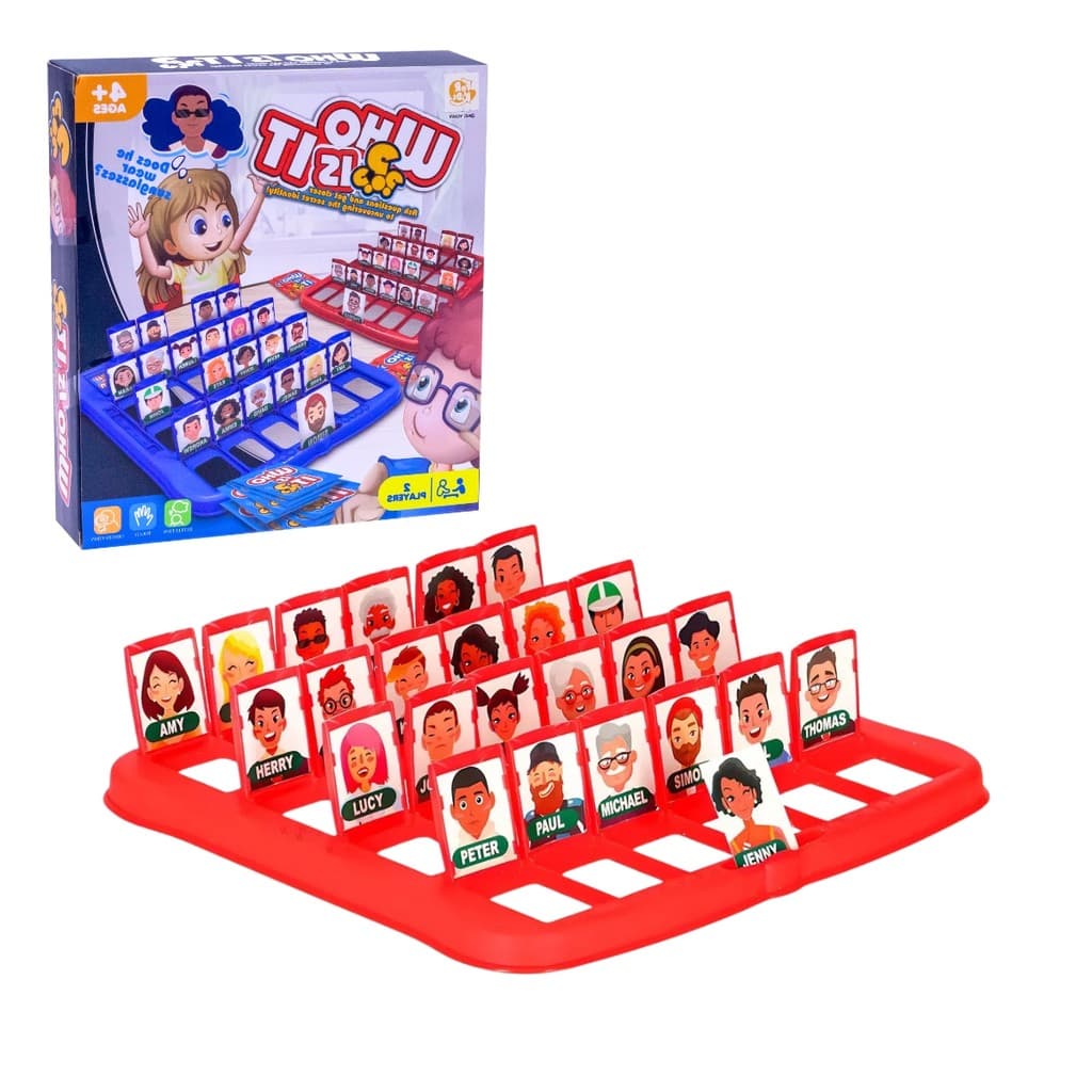 Jogo De Tabuleiro Quem Sou Eu ? Brinquedo Infantil Perguntas Cartas De Adivinhar Educativo Diversão Em Família For Kids