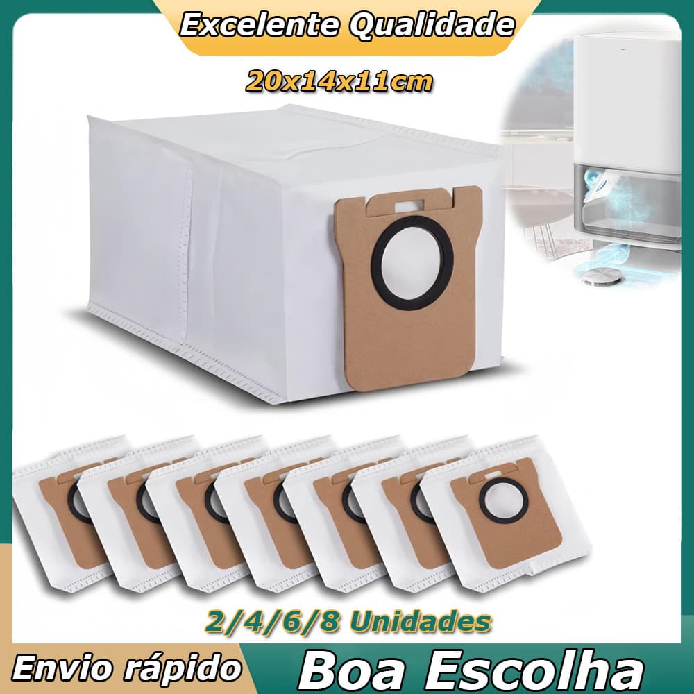 2/4/6/8 peças Saco de pó para Aspirador de pó Acessório Coleta Poeira Eficiente para Aspirador L10s L20 L10  X10+ X20+