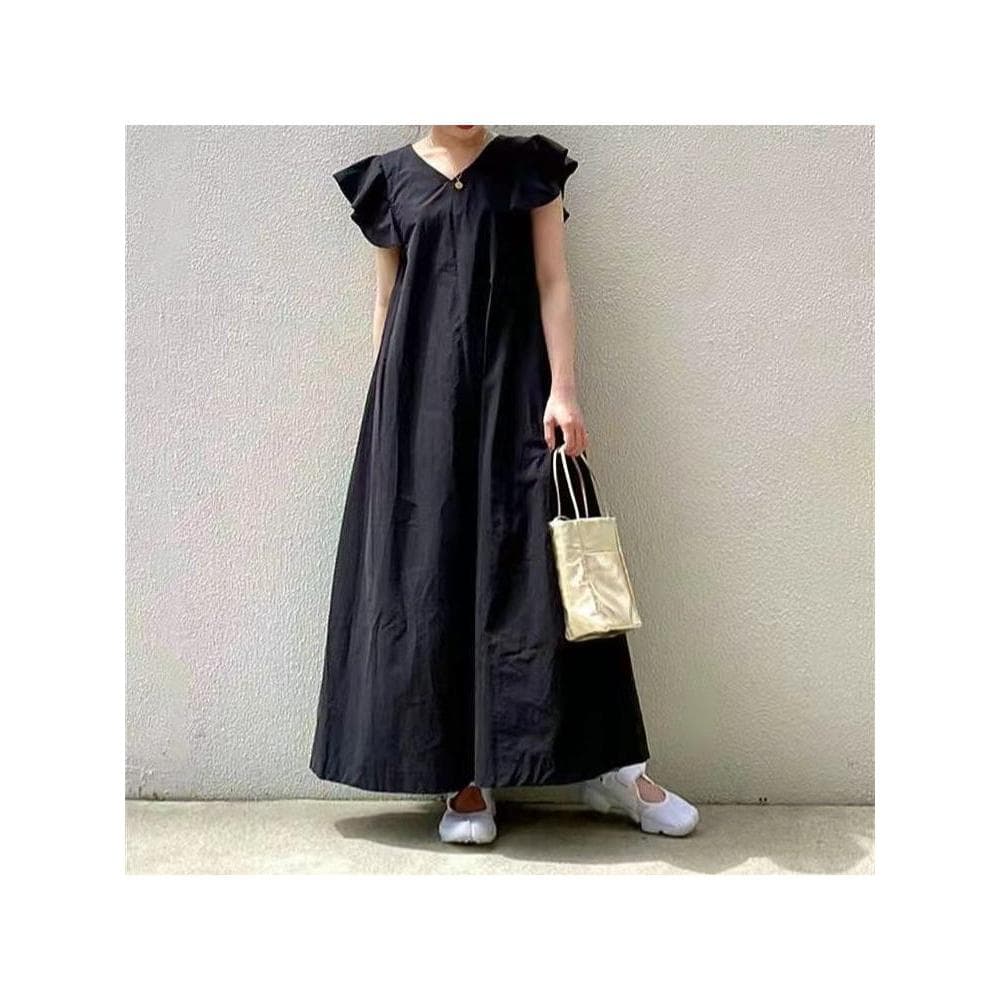 2024 vestido de verão novo estilo japonês lot feminino longo vestido solto saia longa vestido feminino