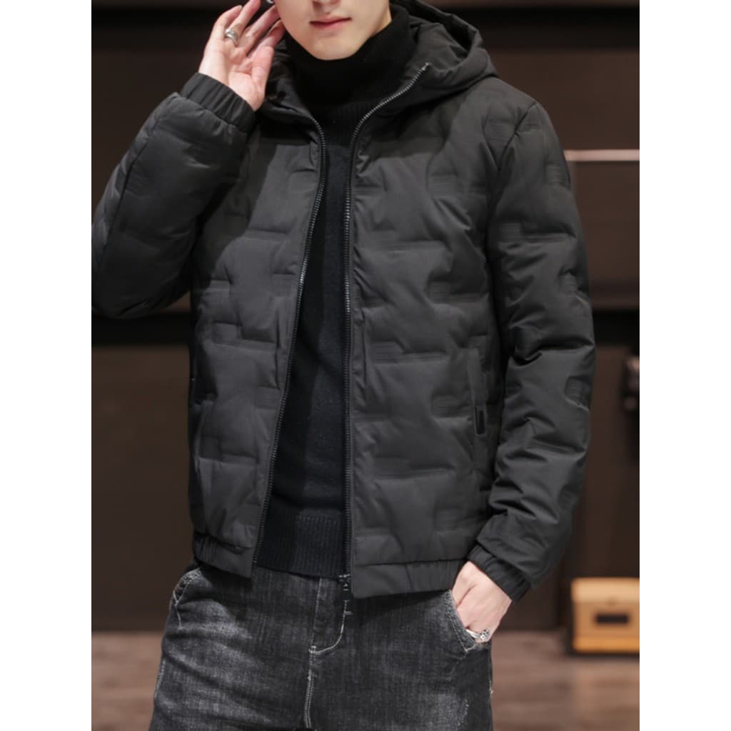 Jaqueta acolchoada masculina outono inverno Street Wear solto acolchoado jaqueta de pelúcia grossa acolchoada jaqueta co