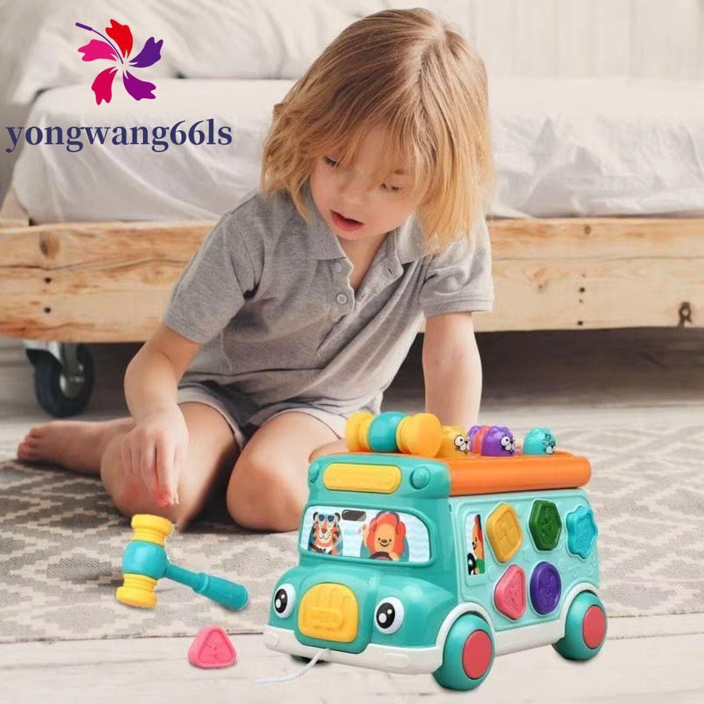 YONGWANG Ônibus Música Brinquedos Educativos , Jogo Interativo Som Atividade Musical Brinquedo Do Bebê , Classificador D