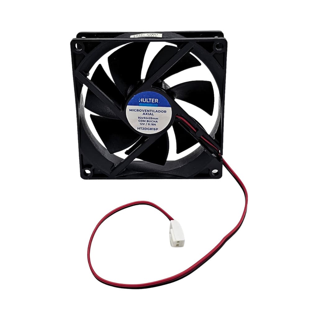 Cooler Microventilador 92X92X25 12V com Bucha 2850 Rpm