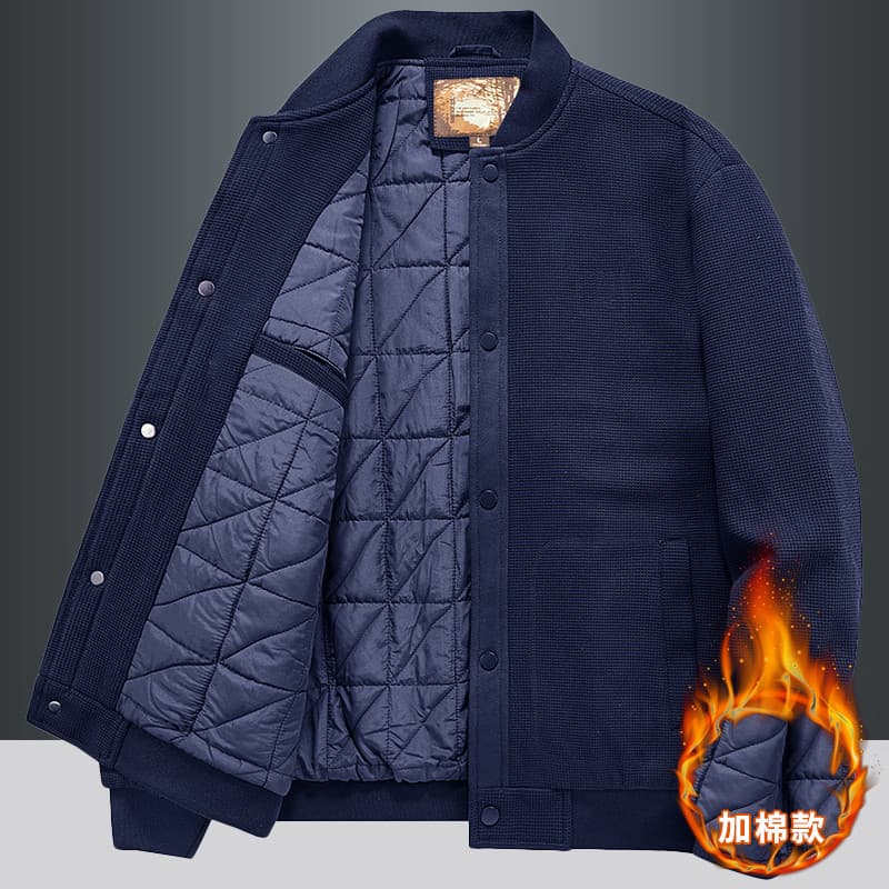 W inverno algodão-acolchoado Waffle jaqueta acolchoada masculina solta tamanho grande acolchoado jaqueta Casual jaqueta 