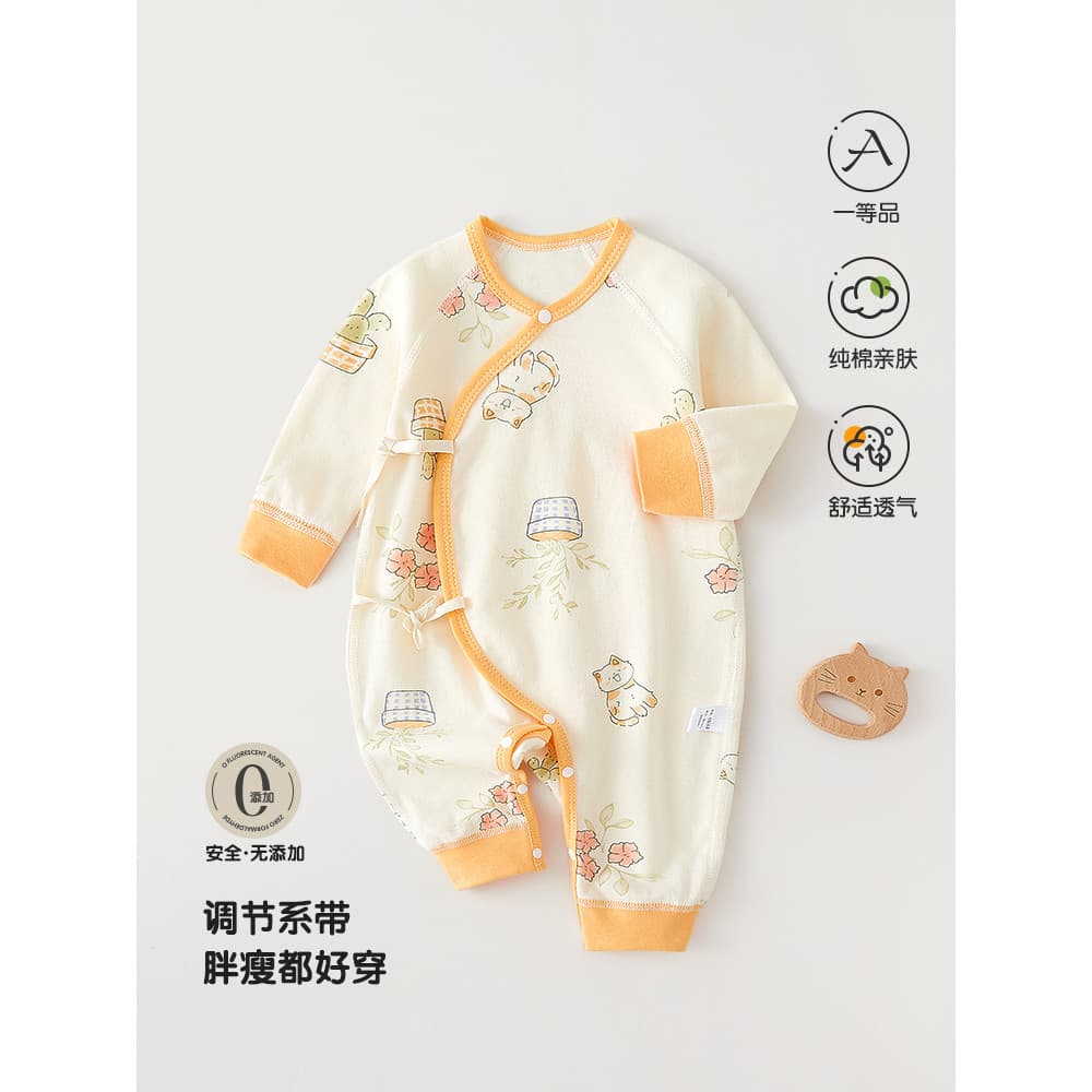 Bebê bebê macacão roupas da menina do bebê primavera outono puro algodão desossado borboleta roupas recém-nascido macacã