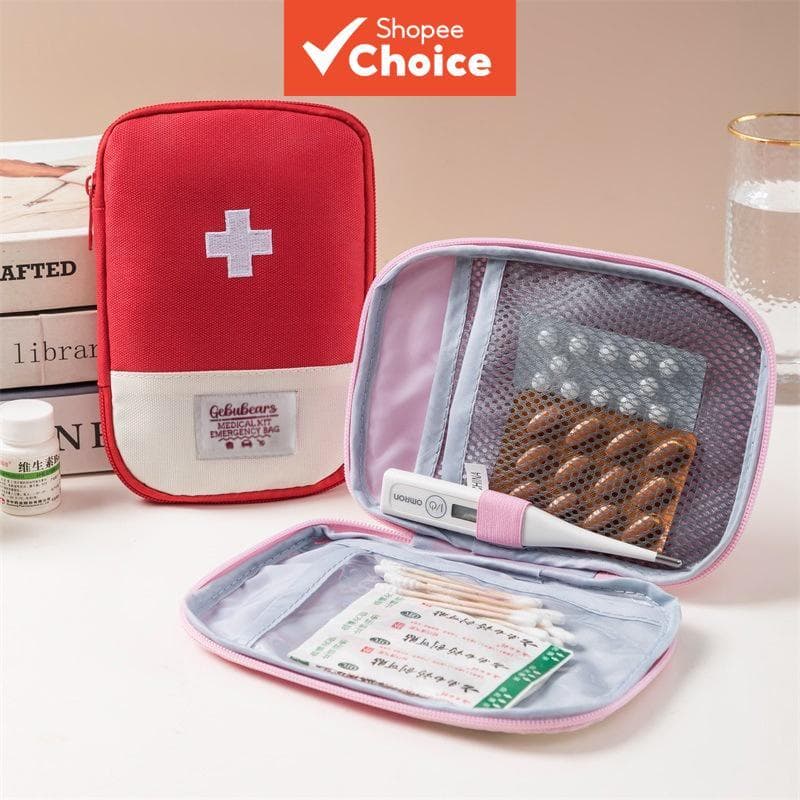 Kit De Primeiros Socorros Japoneses Premium-Organizador Médico Compacto Para Viagens E Emergências