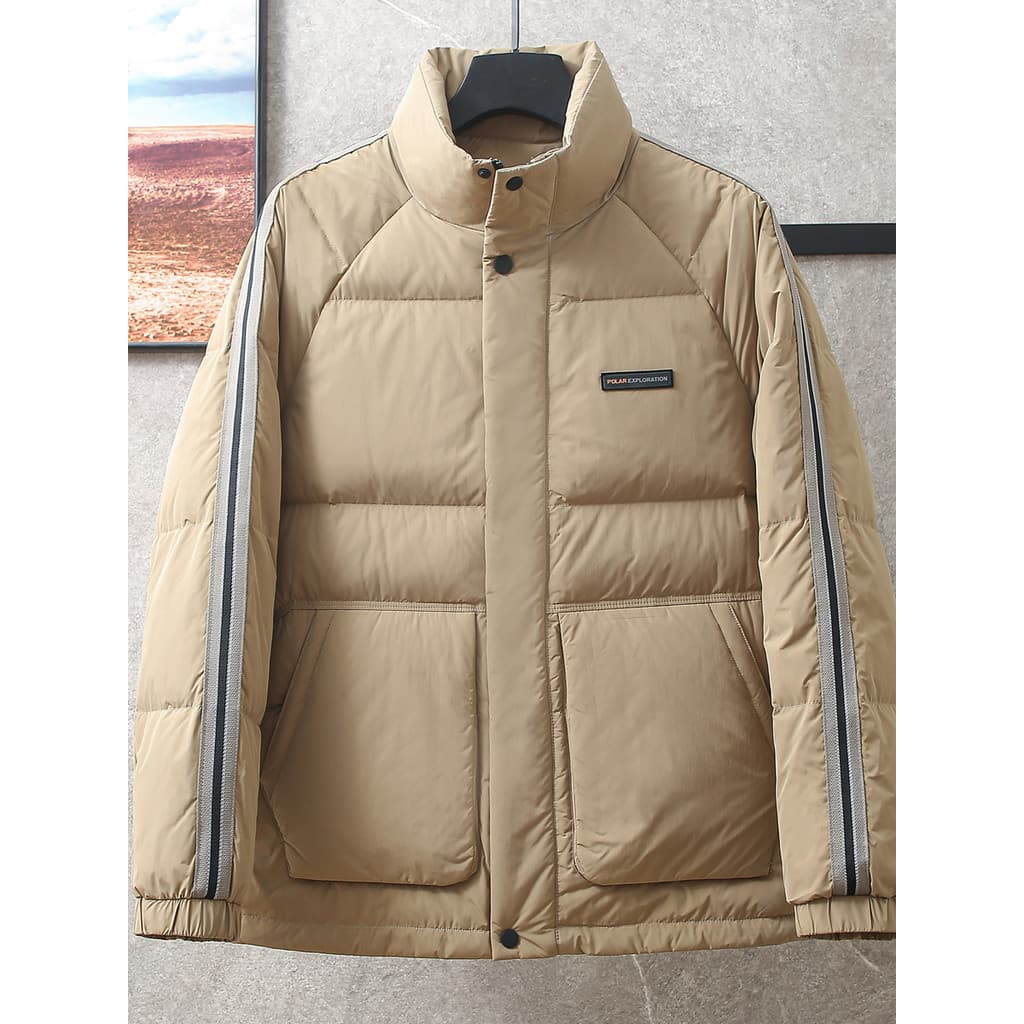 H série gabinete remoção roupas masculinas 90 pato branco para baixo cáqui jaqueta masculina inverno quente jaqueta Casu