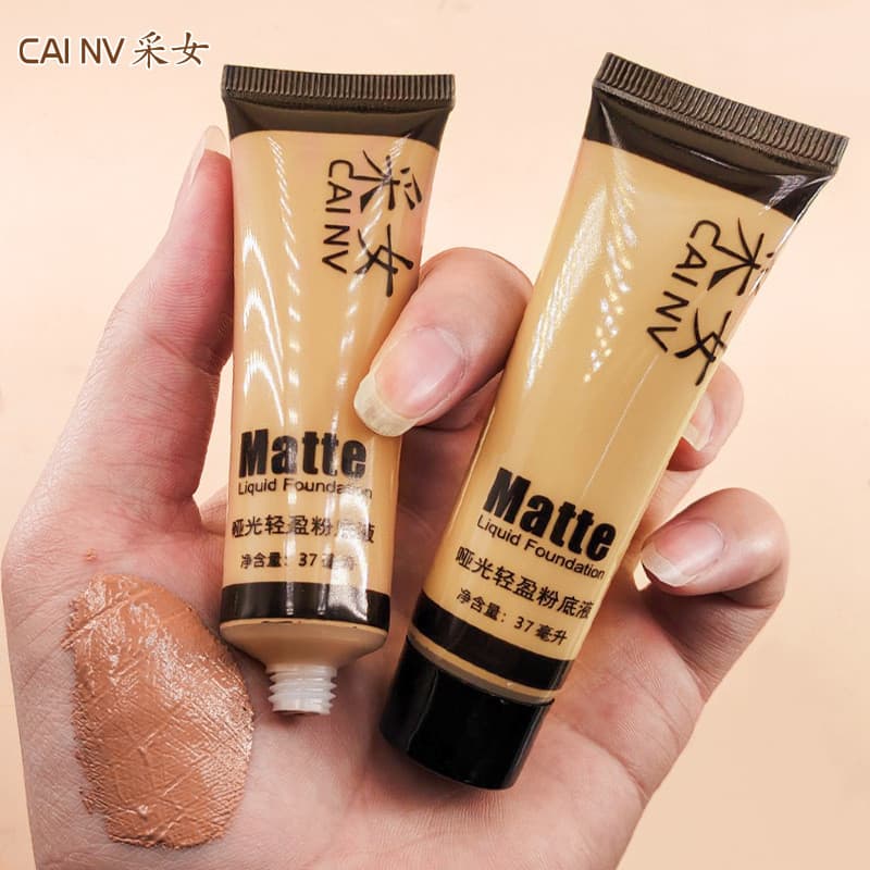 Europeu americano base líquida Bronze amarelo pele escura corretivo corretivo líquido trigo cor mistura líquido bb creme