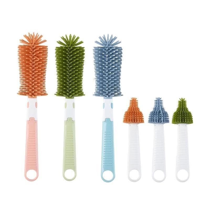 Artefato bebê Silicone garrafa de bebê escova de mamilo produtos do bebê ferramentas domésticas pacote de viagem limpeza