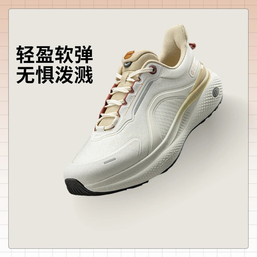 Li Ning Calçados Esportivos Masculinos Novo Estilo SOFT PLUS Reflexivo Repelente de Água MACIO Confortável Sapatos Casua
