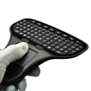 Mouse sem fio teclado computador TV Mini teclado sem fio Kit integrado ar voando mouse toque controle remoto