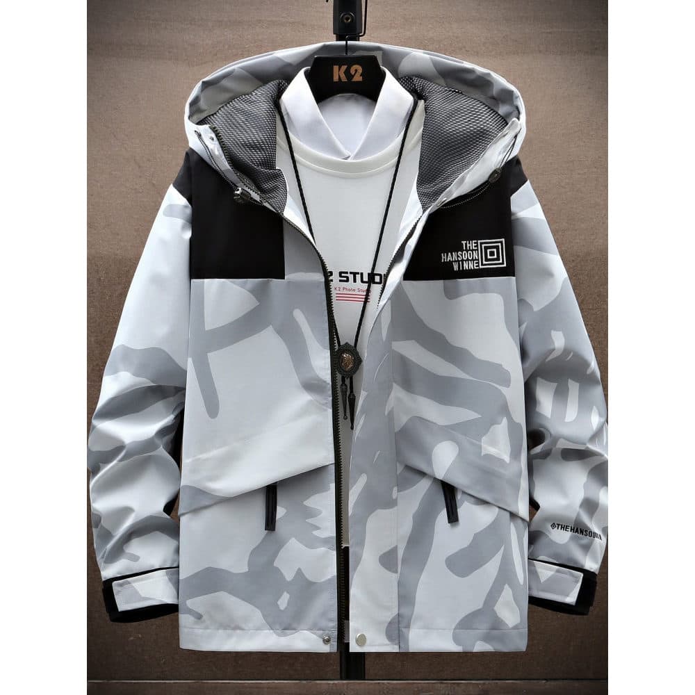 Jaqueta masculina primavera outono na moda jaqueta rufião bonito Casual All-Match jaqueta juventude outono inverno rua W