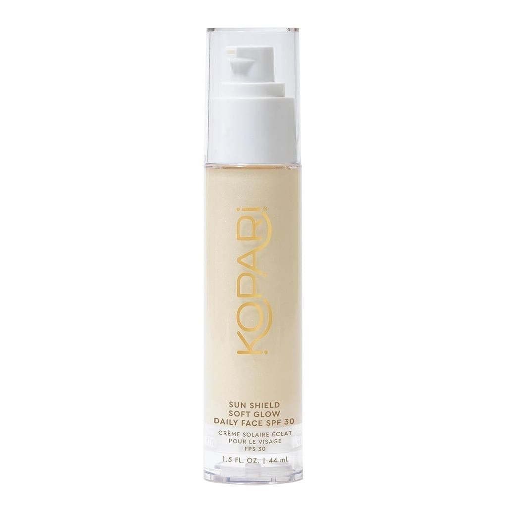 Kopari Sun Shield Soft Glow - Protetor Solar Facial Diário SPF 30, Protetor Solar Leve e Transparente, Brilho Saudável e
