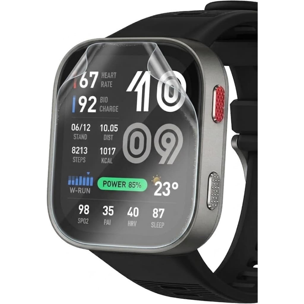 Película DE Hydrogel RELOGIO para smartwatch Amazfit Bip Max (Privativa, Fosca, Transparente)