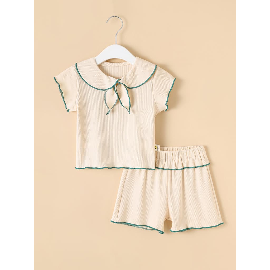 Chuxinguo verão roupas da menina do bebê fino Shorts de manga curta terno roupas de passeio roupas de bebê roupas de ver